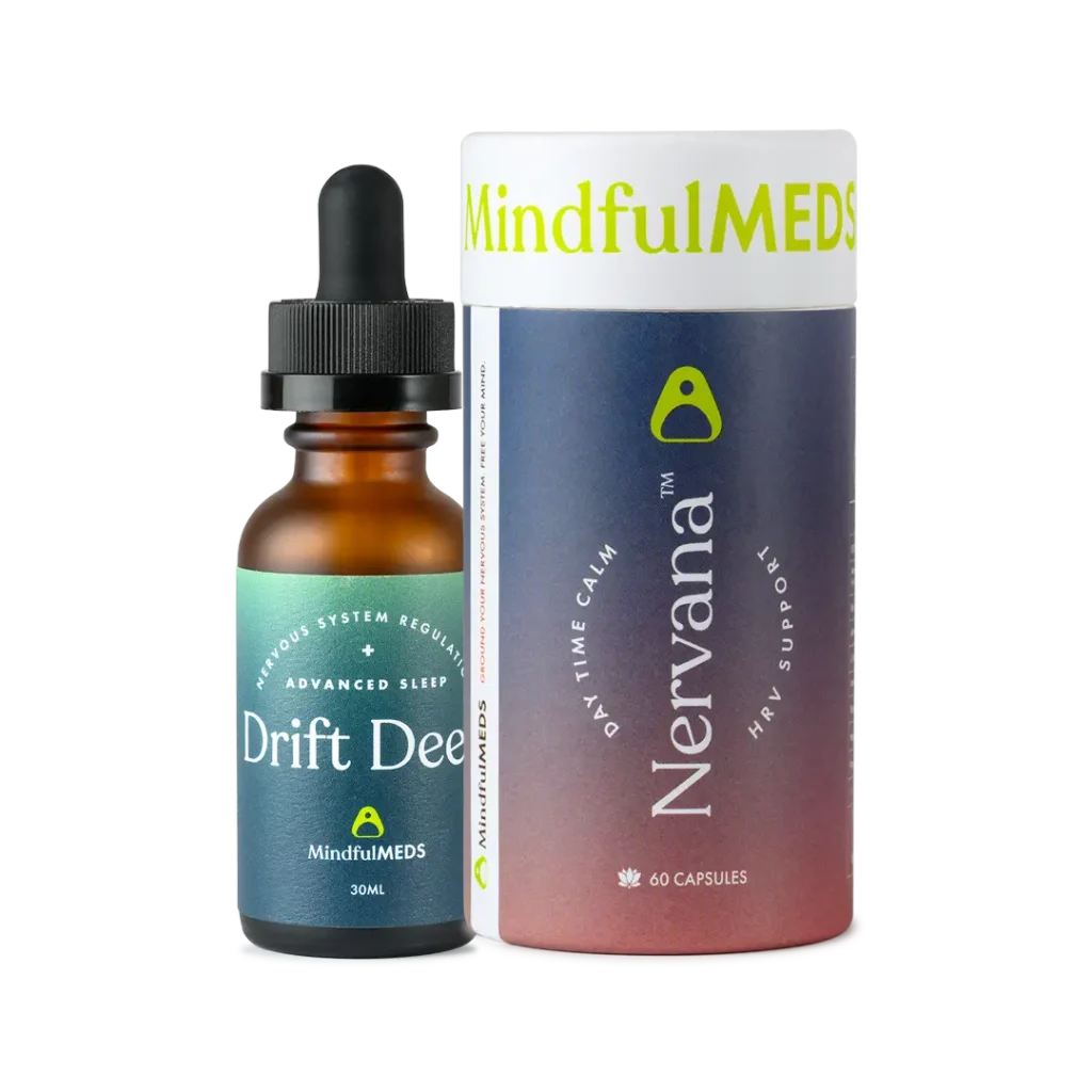 One bottle of drift deep on left and bottle of nervana